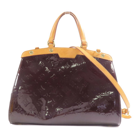 LOUIS VUITTON Vernis Brea MM金扣手挽肩背兩用袋