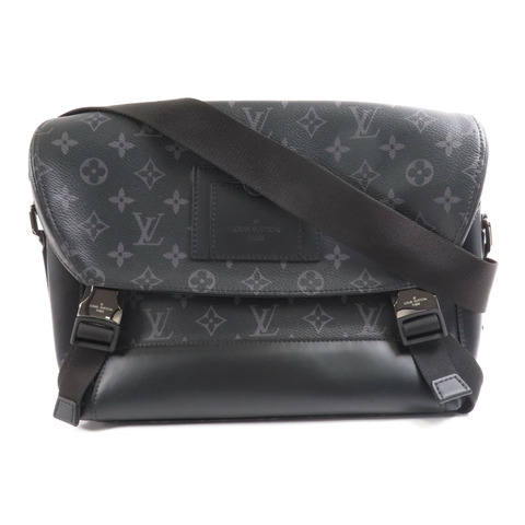 LOUIS VUITTON Monogram Eclipse Messenger PM Voyager銀扣肩背袋