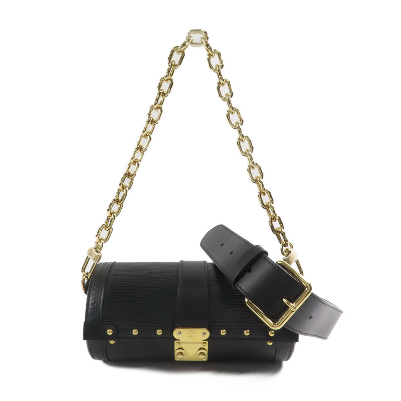 LOUIS VUITTON Epi Papillon Trunk金扣手挽肩背兩用袋-0