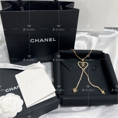 Chanel CC 愛心項鍊
