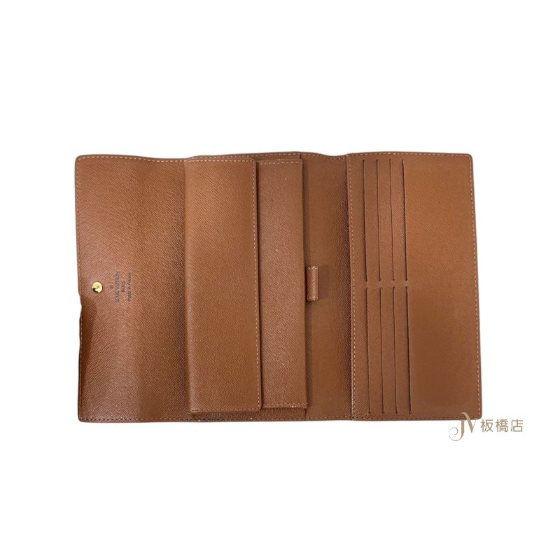 LV皮夾 原花Monogram三折式長夾 M61217-5