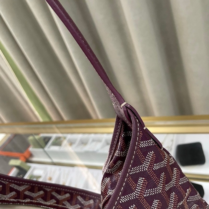 Goyard hobo 酒紅色-11