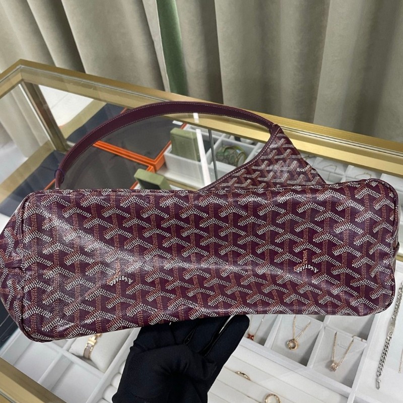Goyard hobo 酒紅色-15
