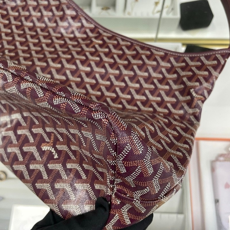 Goyard hobo 酒紅色-16
