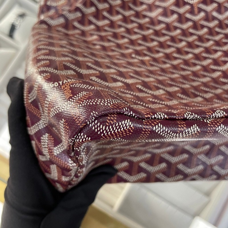 Goyard hobo 酒紅色-17