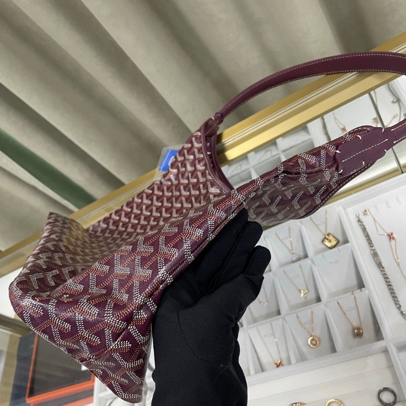 Goyard hobo 酒紅色-20