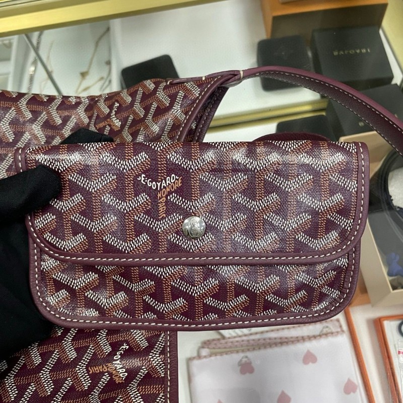 Goyard hobo 酒紅色-22