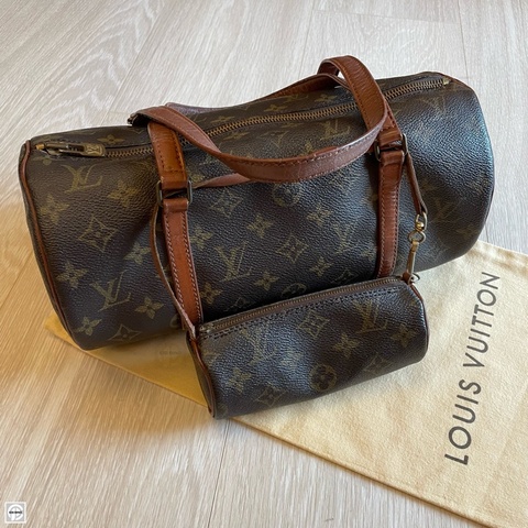 LV Papillon Louis Vuitton Monogram 巴比龍 圓筒包 子母包