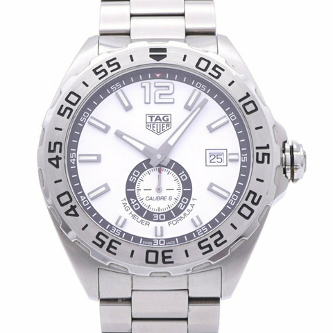 泰格豪雅 Formula 1 Calibre 6 WAZ2013.BA0842 自動腕錶不鏽鋼白色錶盤 0970TAG HEUER 男式