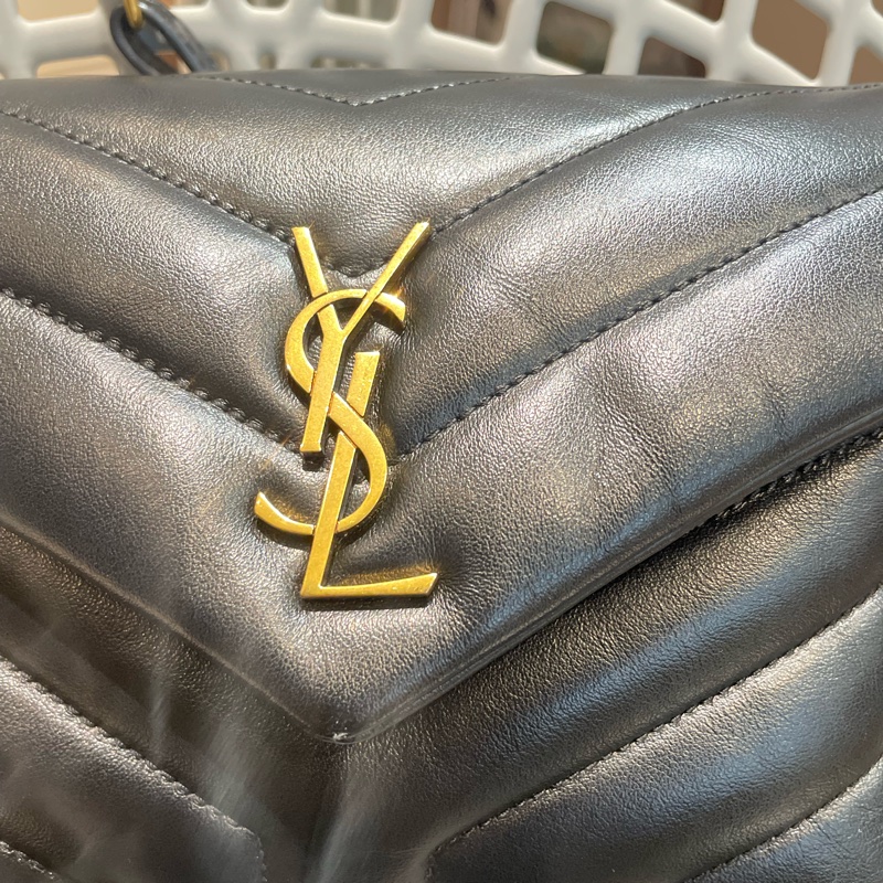 YSL LOULOU TOY BAG 小方胖 黑金-15