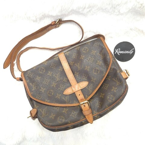 Louis Vuitton monogram 帆布雙面馬鞍包 小 二手