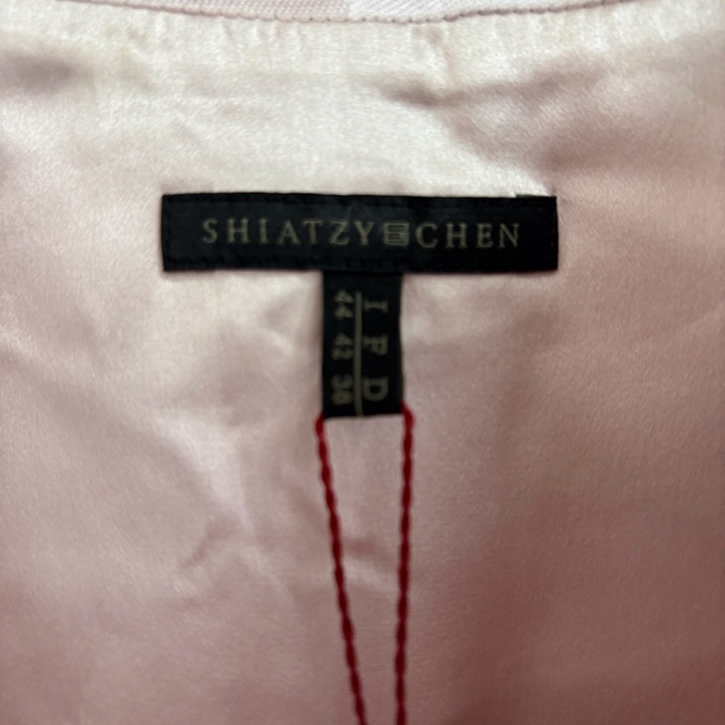 57）全新Shiatzy Chen夏姿正品粉紫色拼接設計背心洋裝 42號 原價45800-2