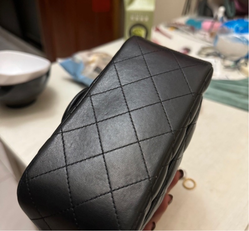 方胖子 coco17 23開 黑金 羊皮 淡金扣-2