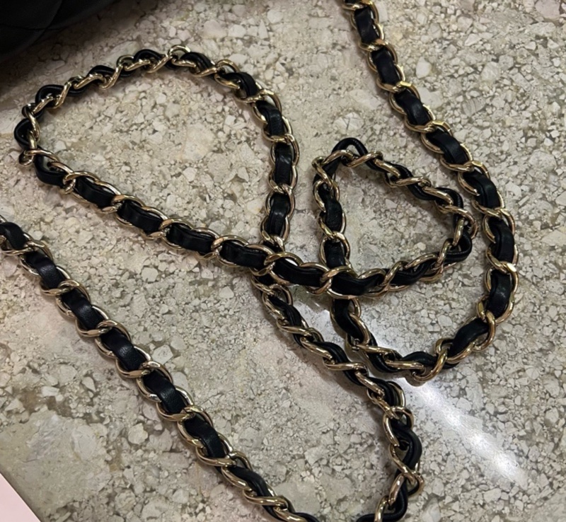 方胖子 coco17 23開 黑金 羊皮 淡金扣-6