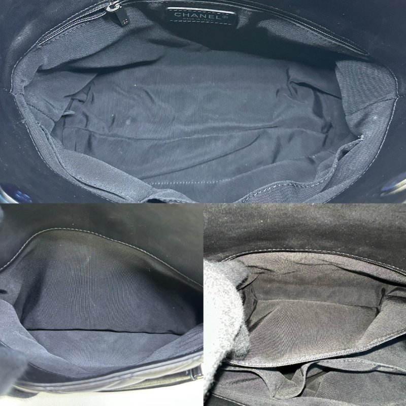 CHANEL 雙C菱格小羊皮托特包-3