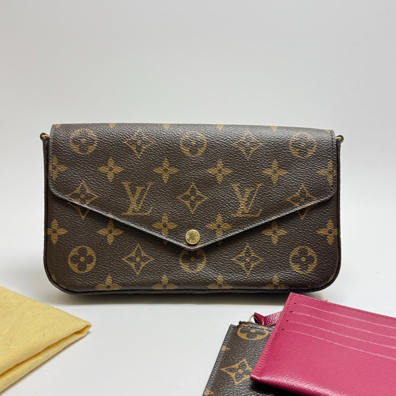 LV路易威登老花三合一鏈條包-0