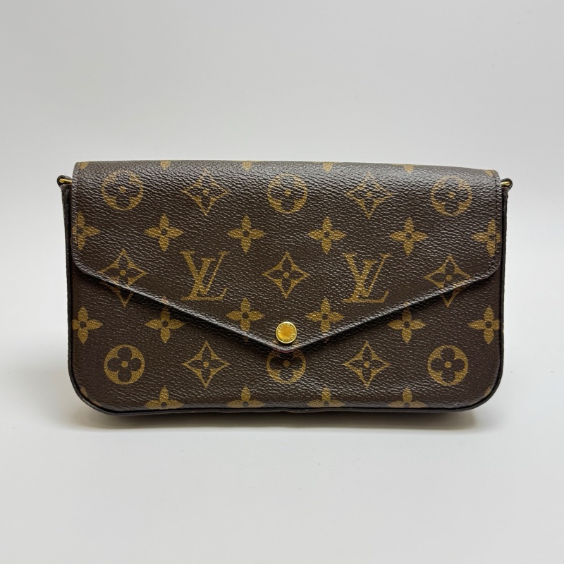 LV路易威登老花三合一鏈條包-1