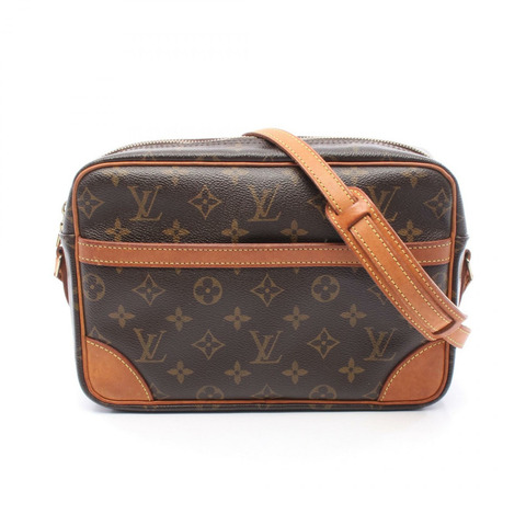 LOUIS VUITTON Trocadero 27 Monogram 單肩包 M51274 PVC 塗層帆布皮革棕色二手女士