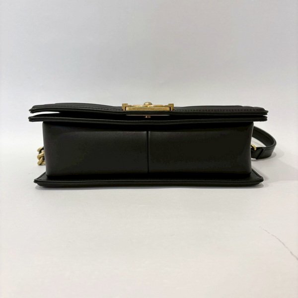 CHANEL包包 黑小牛皮金釦BOY25  A67086-4