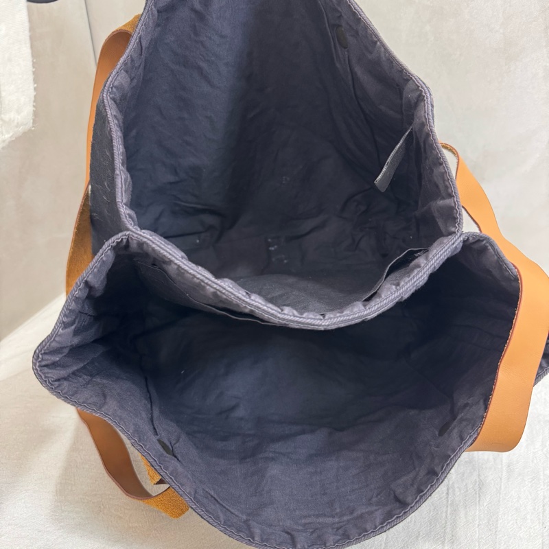 Hermès 斜背雙子星牛仔布包-8