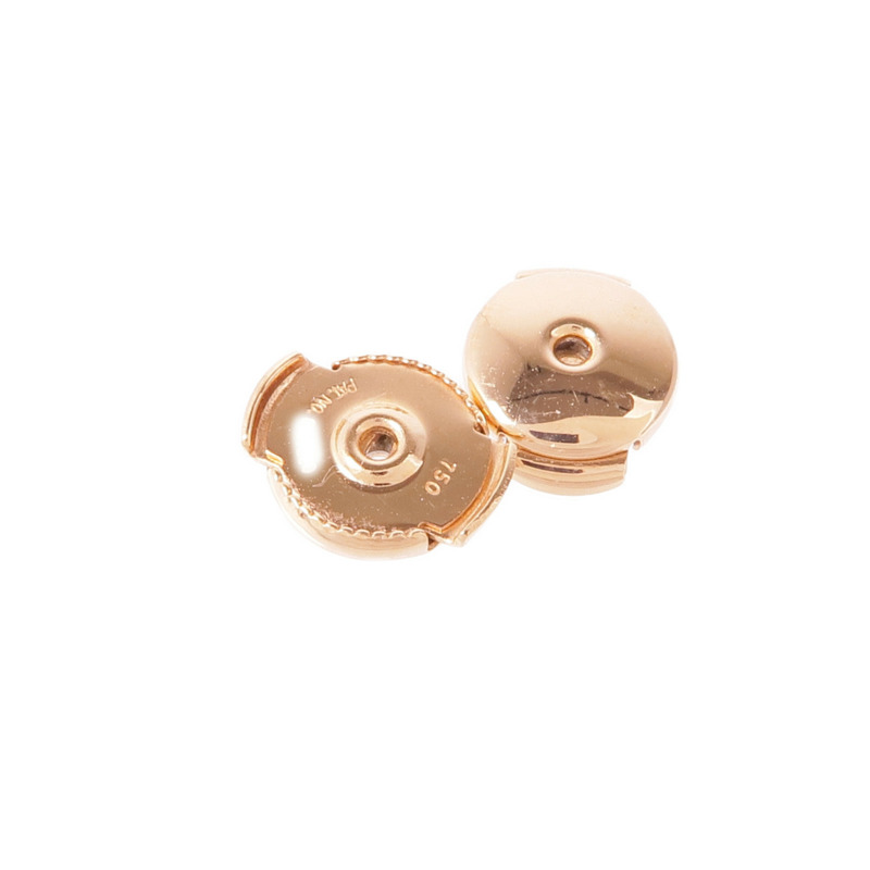 HERMES 18K玫瑰金Chain D'ance Earrings鑽石耳環-4