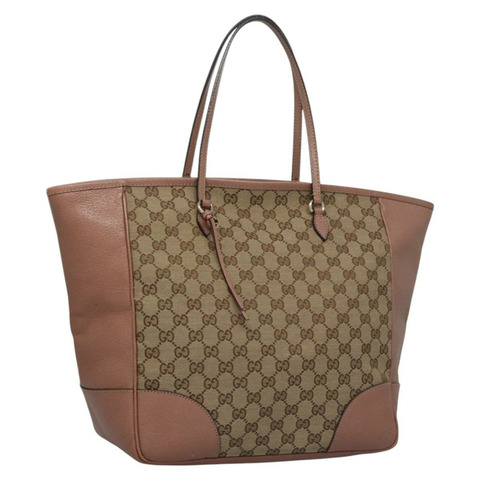 GUCCI GG 帆布托特包 米金色 323671 正品 nb223