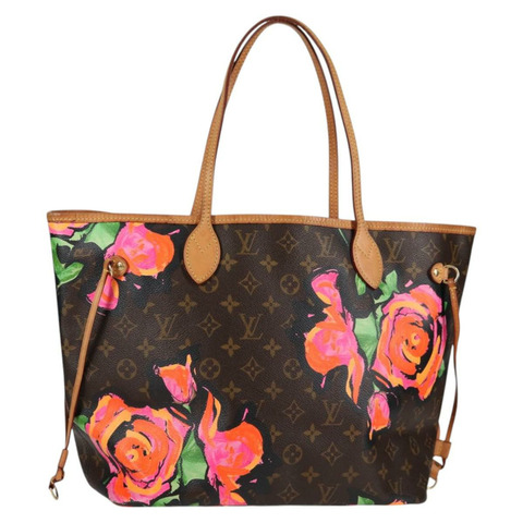 路易威登 Monogram Rose Neverfull 中型托特包 M48613 LV 授權 128091V