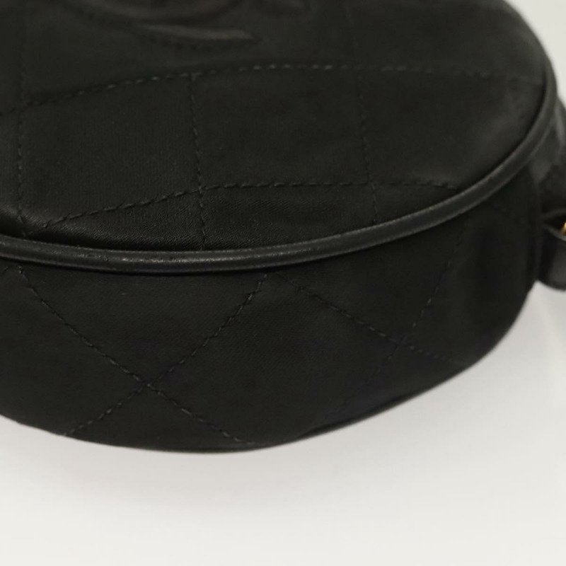 【日本直送】香奈兒 Matelasse COCO Mark 單肩包 緞面黑金 CC 正品 BA3613-10