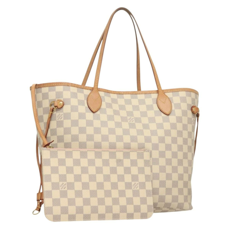 【日本直送】路易威登 Damier Azur Neverfull 中型手提包 N41605 LV 正品 118906-0
