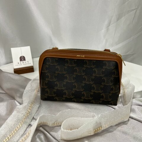 全新品 CELINE 凱旋門貝殼包
