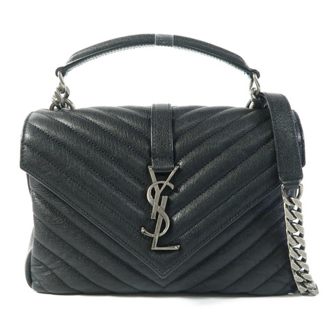 SAINT LAURENT 牛皮皮革College鏈帶肩背袋