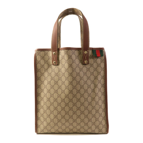 GUCCI 塗層帆布Tote Bag金扣手挽袋