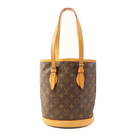 LOUIS VUITTON Monogram Bucket PM金扣手挽袋
