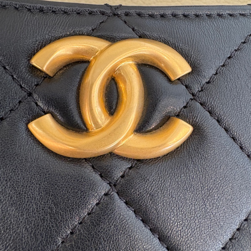 chanel 香奈兒 24s hobo 黑色 尺寸23*20 芯片款-13