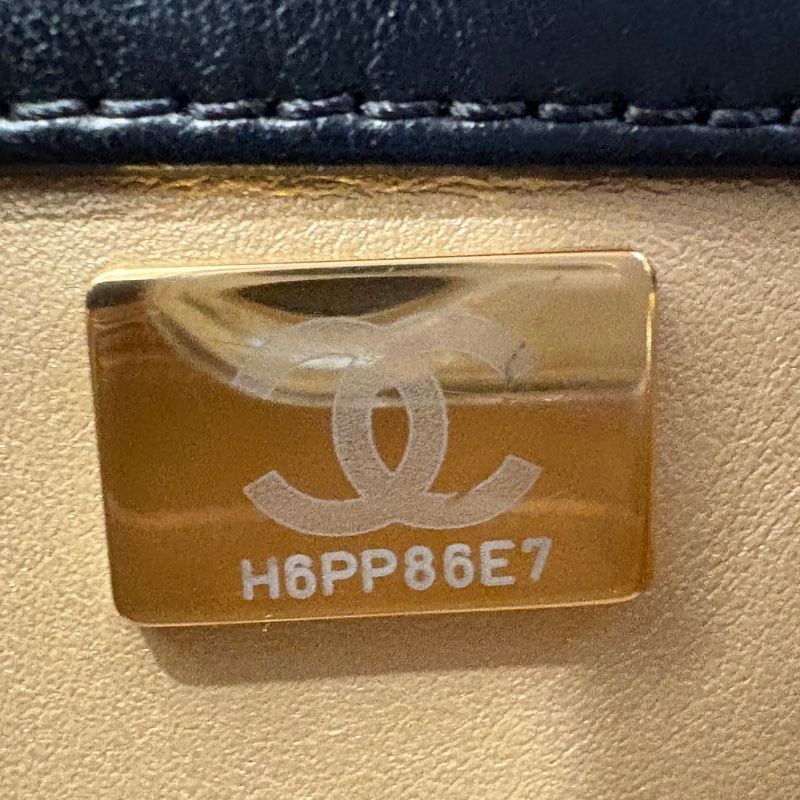 chanel 香奈兒 24s hobo 黑色 尺寸23*20 芯片款-15