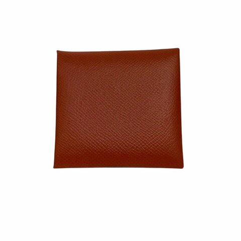 【美收精品】HERMES 棕色皮革零錢包 3-117