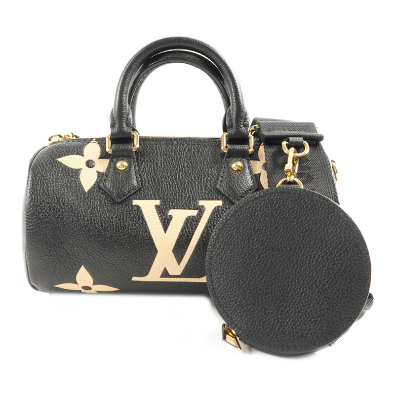 LOUIS VUITTON Monogram Empreinte Papillon BB金扣手挽肩背兩用袋-6