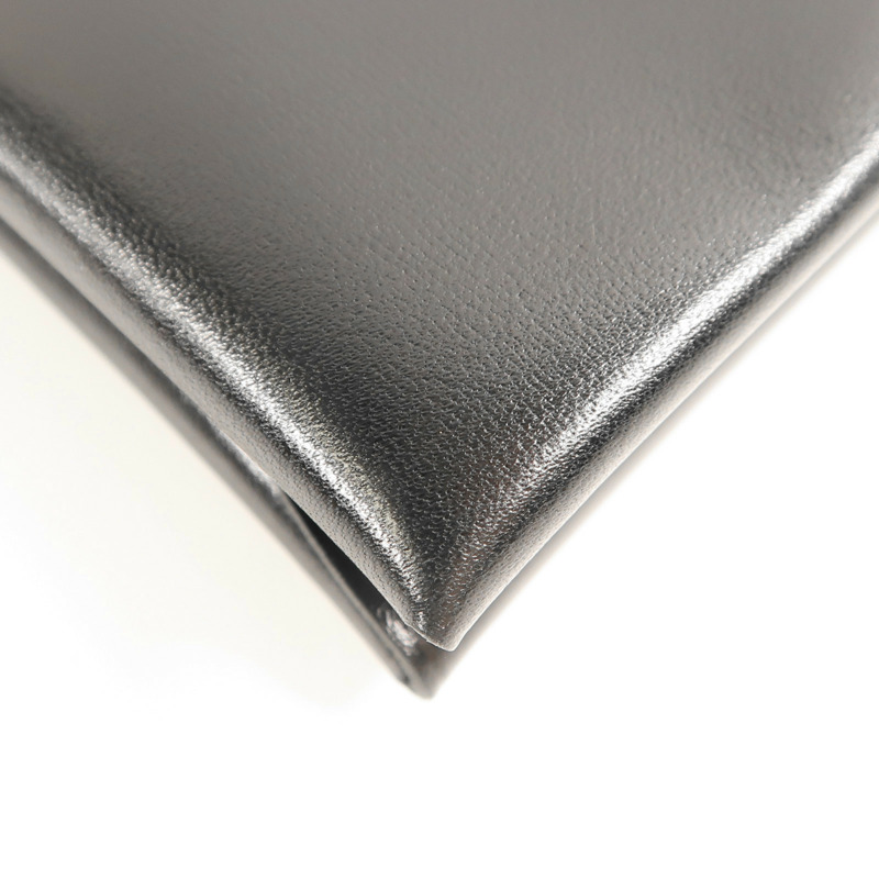 HERMES Swift皮革Calvi Duo銀扣卡片套-9