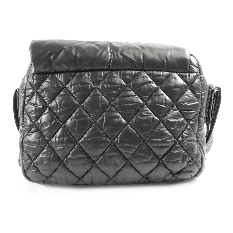 CHANEL 尼龍CoCo Cocoon銀扣肩背袋-1