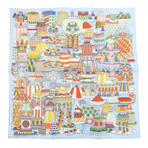 HERMES 絲質Scarf 50X50絲巾