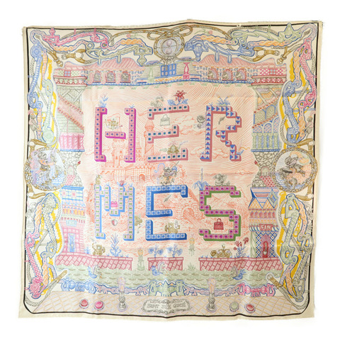 HERMES 絲質Scarf 90X90絲巾