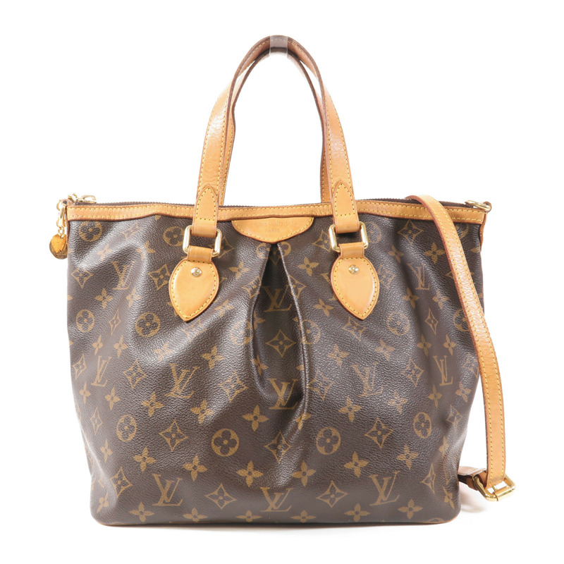LOUIS VUITTON Monogram Palermo PM金扣手挽肩背兩用袋-0