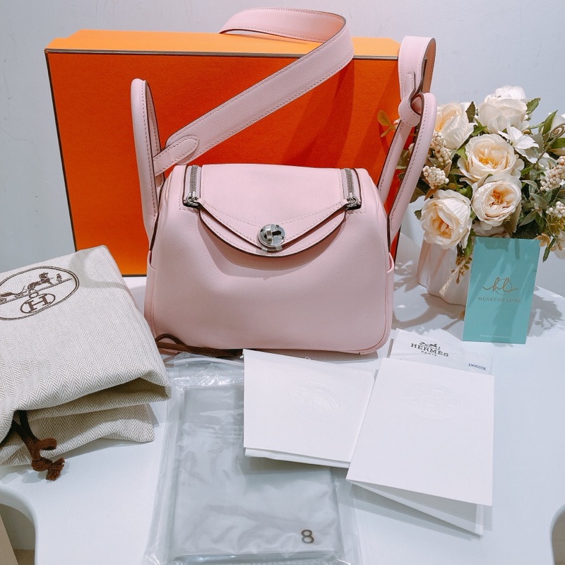 TW4339 HERMES 愛馬仕迷你Lindy兩用包包MINI LINDY SWIFT-10