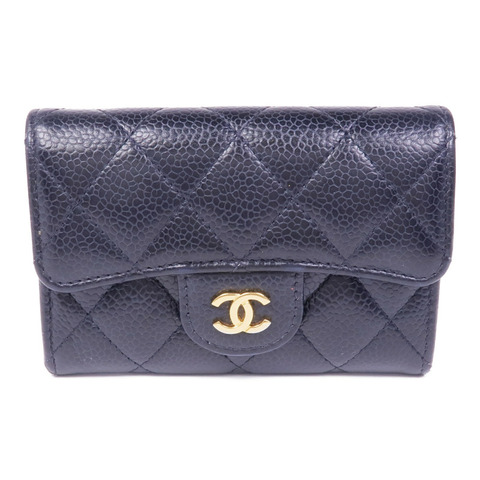 CHANEL 牛皮皮革Card Case金扣卡片套