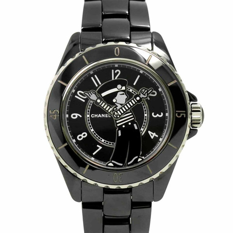 CHANEL Mademoiselle J12 La Pausa H7609 限量男士手錶黑色陶瓷自動
