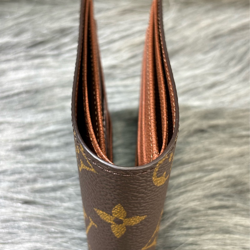 LV M60895 新款晶片款 原花 字紋 老花 發財夾 信用卡夾 短夾 皮夾 男夾 發財包-1