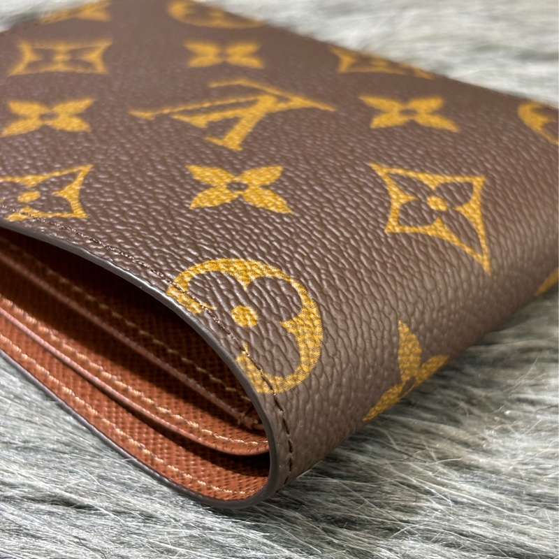 LV M60895 新款晶片款 原花 字紋 老花 發財夾 信用卡夾 短夾 皮夾 男夾 發財包-7