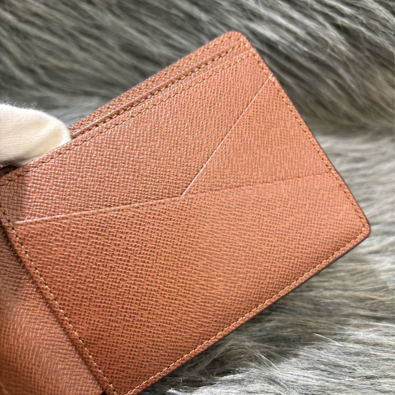 LV M60895 新款晶片款 原花 字紋 老花 發財夾 信用卡夾 短夾 皮夾 男夾 發財包-15