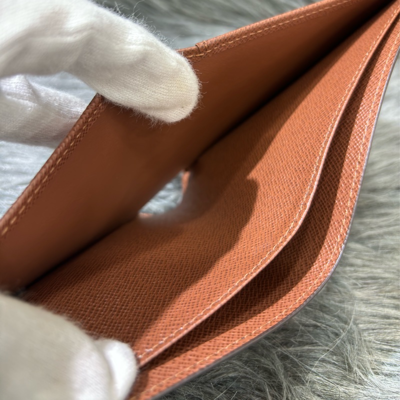 LV M60895 新款晶片款 原花 字紋 老花 發財夾 信用卡夾 短夾 皮夾 男夾 發財包-17