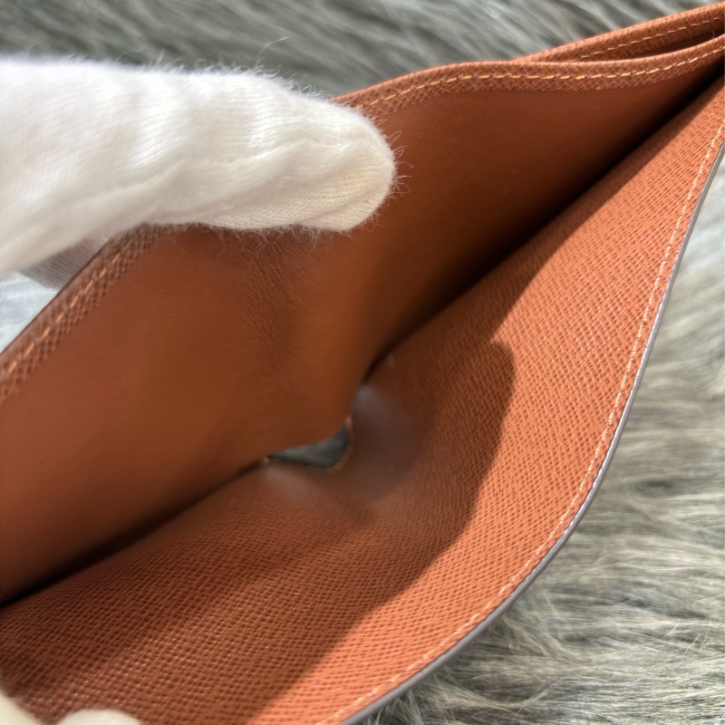 LV M60895 新款晶片款 原花 字紋 老花 發財夾 信用卡夾 短夾 皮夾 男夾 發財包-18